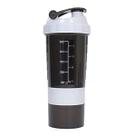 Coqueteleira Shaker Academia 3 Divisões Suplementos - Branca