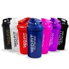Coqueteleira Shaker Preta Branca Vermelha Azul Pink Roxa Preto 600ml - Red Fit Nutrition 600ml