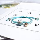Cor da Pulseira de Gatinho:Azul