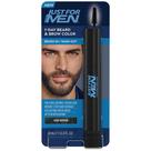 Cor de barba e sobrancelha apenas para homens, marrom escuro de 1 dia