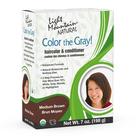 Cor de cabelo e condicionador Henna Light Mountain Medium Brown