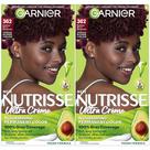 Cor de cabelo Garnier Nutrisse Nourishing Creme 362 Darkest Berry