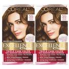 Cor de cabelo L'Oreal Paris Excellence Creme 5G Marrom Dourado Médio