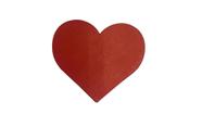 Coração de Papel 120g Vermelho 8 cm - 100 Unidades