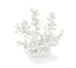Coral de Mesa Alcas em resina Branco e Base Acrilica
