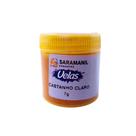 Corante de Vela Castanho Claro 7g Pó Saramanil Anilina A Óleo Tingimento Parafinas barra lentilha gel ceras pote