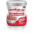 Corante Em Po Vermelho Morango 100g Mix