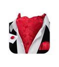 Corbata Ascot Barry.Wang Roja Carmesí con Estampado Paisley en Seda - Set