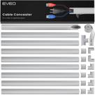 Cord Hider EVEO Cable Management 3,89 m cinza para parede de TV