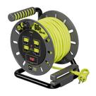 Cord Reel Masterplug 18m retrátil 4 saídas 13A 14AWG