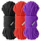 Cord Rope Scaris Soft Silk Nylon 9,8 m 8 mm Preto Vermelho Roxo