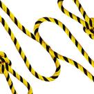 Corda 10mm 100m Zebrada Sinalização Isolamento Segurança Trabalho Resistente Original