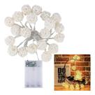 Corda 3m Com Bolinhas Luxuosas De Led Branco Quente