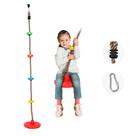 Corda de escalada com plataformas e conjunto de balanço de disco para crianças