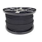 Corda de nylon de qualidade Bungee Cord, 9,5 mm, bobina preta de 76 m