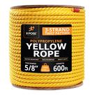 Corda de polipropileno Xpose Safety Yellow 5/8" x 600' Corda de polipropileno Xpose Safety Yellow 5/8" x 600'
