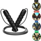 Corda de Pular Cross Speed Rope Profissional Fitness Para Exercícios em Casa 3m, Cabo de Aço com Pegadores Ergonômicos e Rolamento Duplo Corda de Pular Cross Speed Rope Profissional Fitness Para Exercícios em Casa 3m, Cabo de Aço com Pegadores Ergonômicos e Rolamento Duplo
