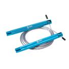 Corda de Pular Speed Rope Ajustável em Alumínio Azul Recartilhado - Odin Fit