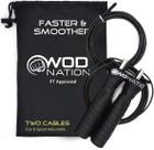 Corda de Pular WOD Nation 3,35 m Ajustável com Cabo Duplo
