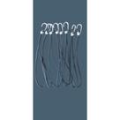 Corda Elástica - Extensor 35cm p/ Lona de Caminhão - Kit 100 peças