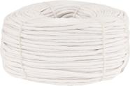 Corda multifilamento trançada 4,0mm 4,0kg 400 metros branca polipropileno - Vonder