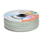 Corda Pet Trançada 3mm - Rolo 400m Branca/Colorida para Carretel