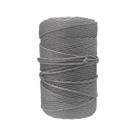 Corda resistente 4mm 250m bitola cinza seda PET Pesca/Esportes