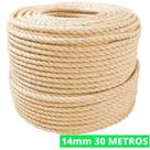 Corda Sisal 14mm 30 Metros Rasada Arranhador D Gato Decoração