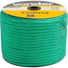 Corda Trançada Verde 10 Mm Vonder 190 M Polipropileno Para Amarração De Cargas E Fardos