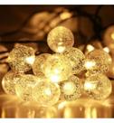 Cordão 10 bolas leds warm efeito bolhas d'água bivolt