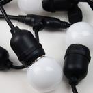 Cordão 10 bolinhas leds warm tom.m/mf bivolt uso externo ip44