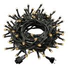 Cordão 100 Led Fixo Branco Quente 10M com Strobo 220V