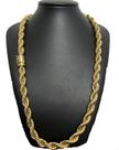Cordão 10mm Baiano Banhado A Ouro 18k Luxo