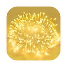 Cordão 300 Leds Com 8 funções 30 Metros Prova D'água Fio Transparente Natal Bivolt