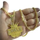Cordão 5mm Peruano + Pingente Favela Venceu - Banhado a ouro Cordão 5mm Peruano + Pingente Favela Venceu - Banhado a ouro