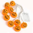 Cordao Abobora Luz Led Hallowen Festa Dia Das Bruxas Iluminaçao Decoraçao Medo Terror Susto Horror Lampadas
