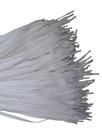 Cordão Achatado Em Poliéster 8mm Branco com ponteira (100unds)1,40m