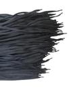 Cordão Achatado em poliéster 8mm preto com ponteira (100 unds) 1,40m