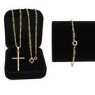 Cordão Banhada a ouro 18k 70cm +Pulseira e Pingente .