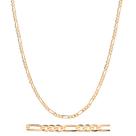 Cordão Banhado Ouro 18k Rommanel Tamanho 70cm Com Elos Trabalhados Presente Masculino
