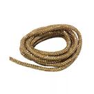 Cordão c/strass cravejado 3.5mm cor dourado metro