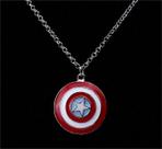 Cordão Capitão América Escudo Marvel Vingadores Pingente Geek Nerd Acessório Geek Pride Top