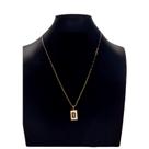 cordão Carti 2mm pingentecom a inicial D