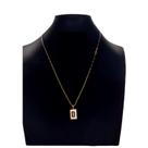 cordão Carti 2mm pingentecom a inicial D