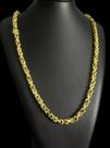 Cordão cassino 8mm banhado a ouro 18k