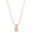 Cordão Colar Corrente Masculino Feminino Pingente Top Luxo inicial letra A banhado em Ouro 18k.