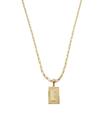 Cordão Colar Corrente Masculino Feminino Pingente Top Luxo inicial letra E banhado em Ouro 18k.