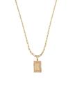 Cordão Colar Corrente Masculino Feminino Pingente Top Luxo inicial letra K banhado em Ouro 18k.