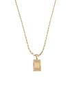 Cordão Colar Corrente Masculino Feminino Pingente Top Luxo inicial letra M banhado em Ouro 18k.
