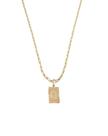 Cordão Colar Corrente Masculino Feminino Pingente Top Luxo inicial letra Q banhado em Ouro 18k.